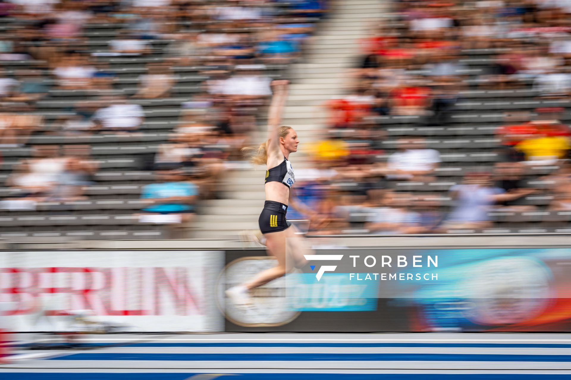 Neele Eckhardt (LG Goettingen) waehrend der deutschen Leichtathletik-Meisterschaften im Olympiastadion am 25.06.2022 in Berlin